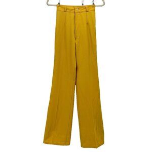Vintage Edwin Womens Size 26 Pants Bell Bottoms Flared Yellow High Rise 1970s